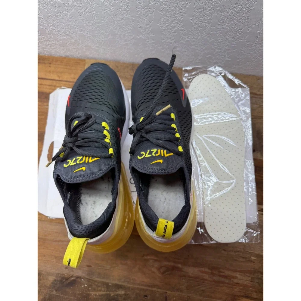 Nike Air Max 270 Go The Extra Smile Anthracite Yellow Black DO5849-001 Mens 11